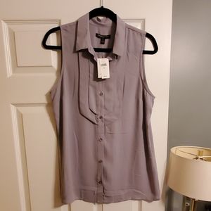 NWT Banana Republic Gray Sleeveless Top